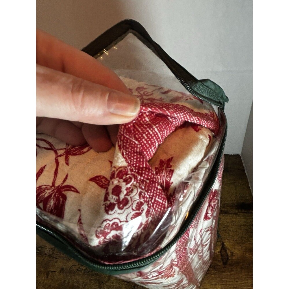 Laura Ashley Ashington Full Queen Quilt Set, 3 Piece Red Floral Cotton Prewashed - Picture 7 of 14